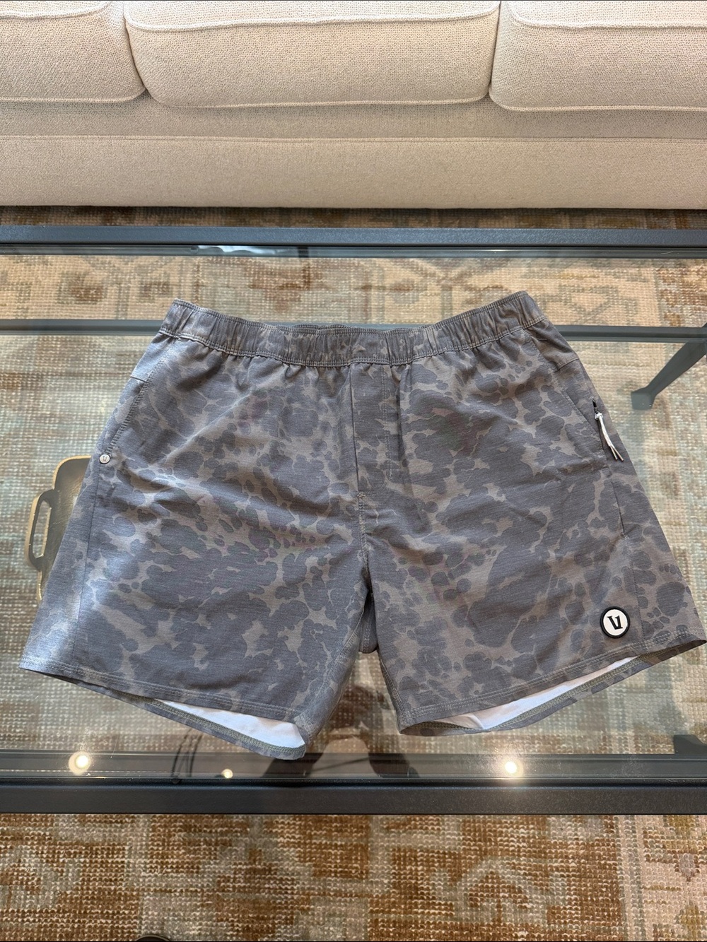 Vuori men’s ultra lightweight linerless shorts